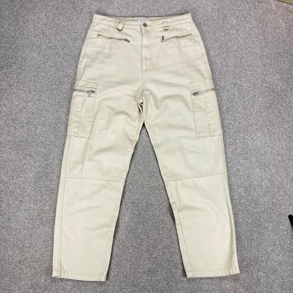 WeWoreWhat Cargo Hiking Ankle Pants Womens Sz 30 Beige High Rise Outdoor Utility